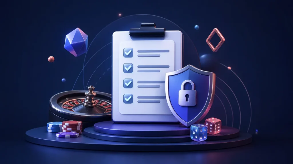 Preparação de cadastro e privacidade para cassino online