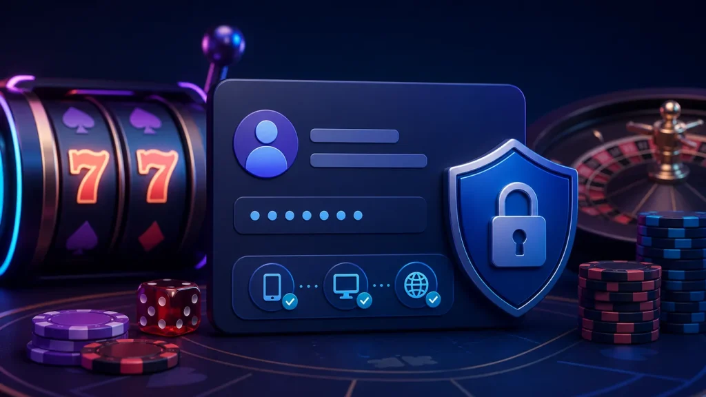 Verificação segura de acesso em ambiente de cassino online
